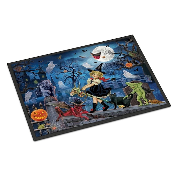 Jensendistributionservices 18 x 27 in. Littlest Witchs Halloween Party Indoor or Outdoor Mat MI2553249 - main